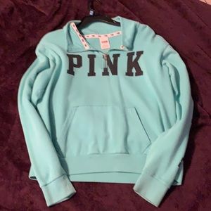 PINK quarter zip pullover